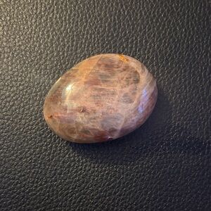 Polished black moonstone